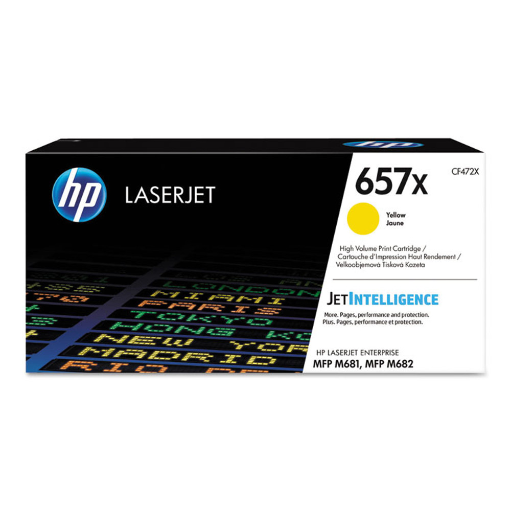 HEWLETT PACKARD SUPPLIES HP CF472X HP 657X, (CF472X) High-Yield Yellow Original LaserJet Toner Cartridge