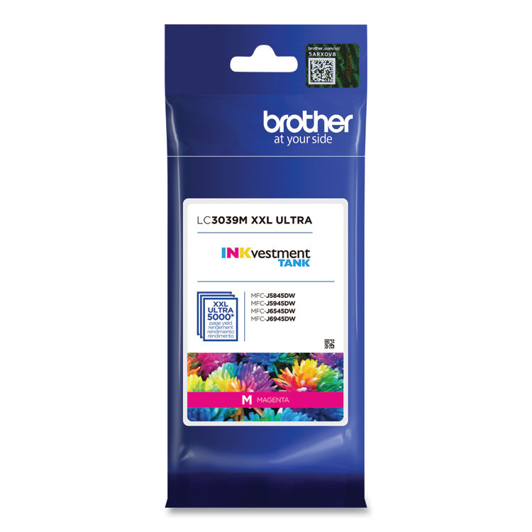 BROTHER INTL. CORP. LC3039M LC3039M INKvestment Ultra High-Yield Ink, 5,000 Page-Yield, Magenta
