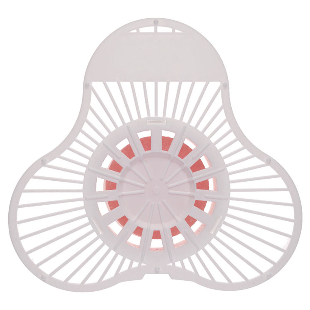 FRESH PRODUCTS 12-USPB Para Urinal Screen w/Deodorizer Block, Cherry Scent, 4 oz, Dozen