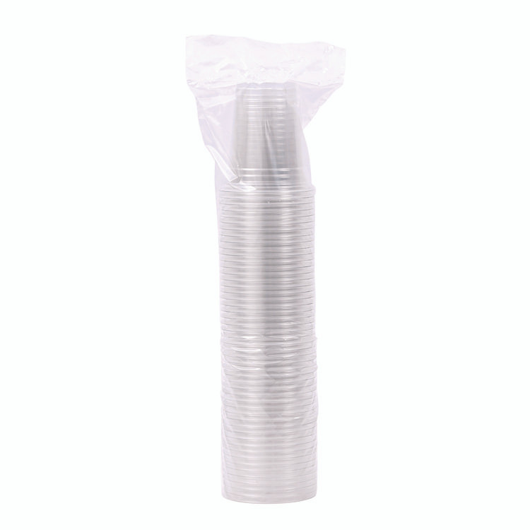 BOARDWALK PET12 Clear Plastic PET Cups, 12 oz, 50/Sleeve, 20 Sleeves/Carton