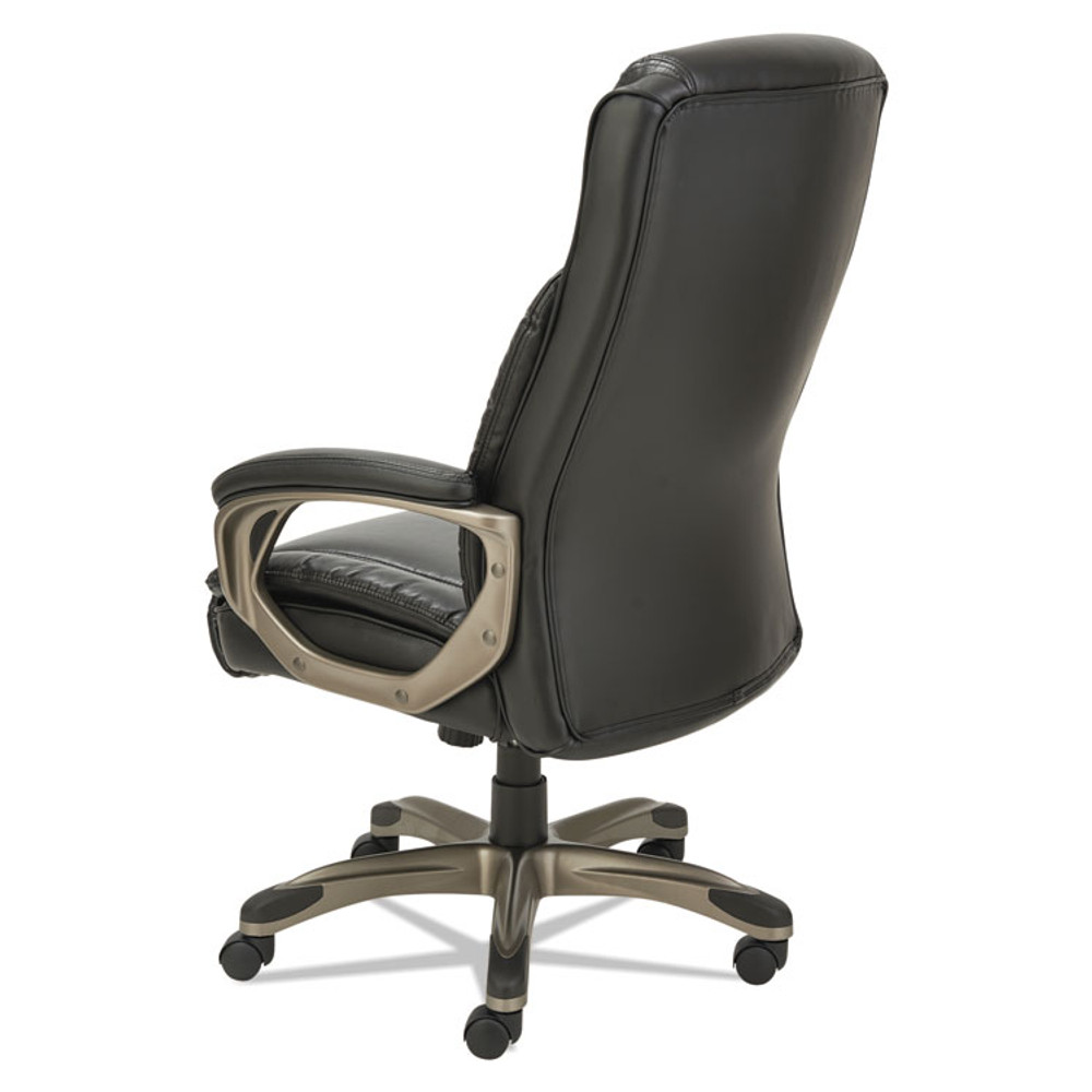 ALERA VN4119 Alera Veon Series Executive High-Back Bonded Leather Chair, Supports Up to 275 lb, Black Seat/Back, Graphite Base