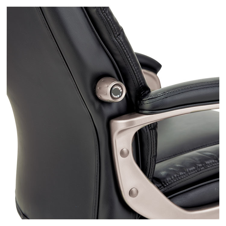 ALERA VN4119 Alera Veon Series Executive High-Back Bonded Leather Chair, Supports Up to 275 lb, Black Seat/Back, Graphite Base