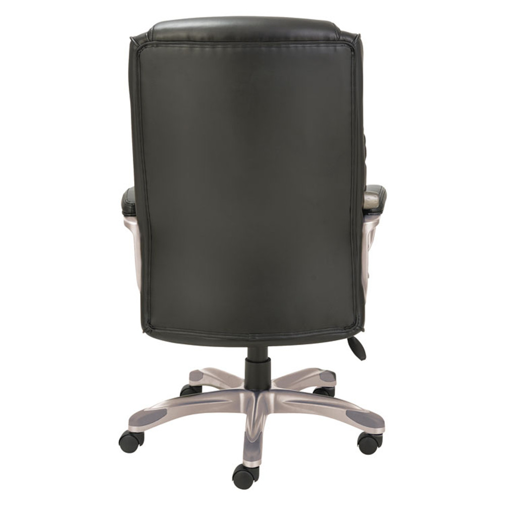 ALERA VN4119 Alera Veon Series Executive High-Back Bonded Leather Chair, Supports Up to 275 lb, Black Seat/Back, Graphite Base