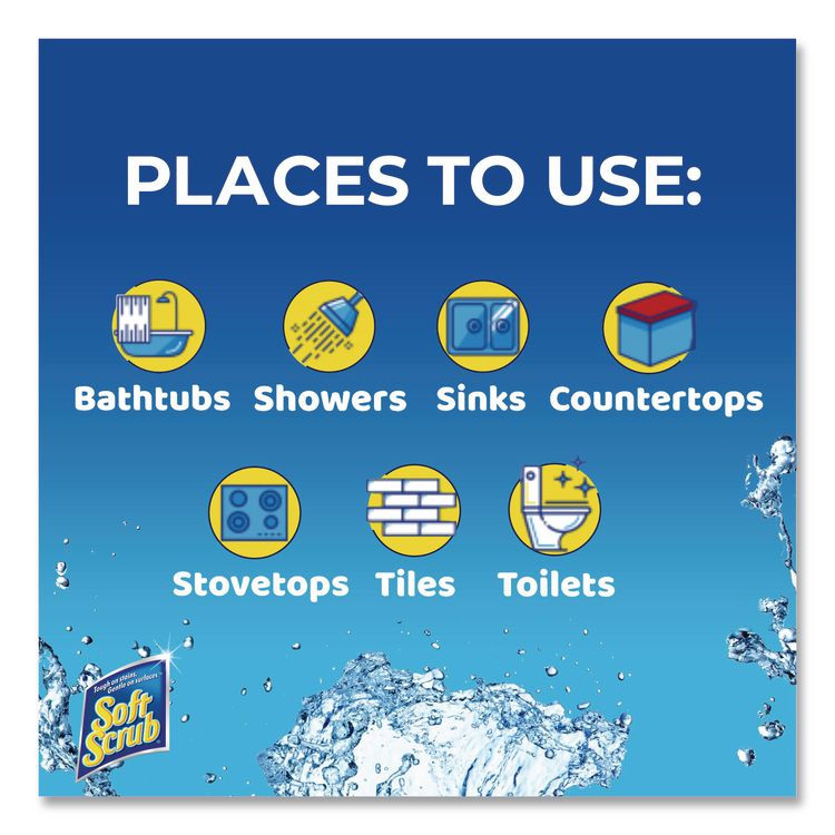 DIAL PROFESSIONAL Soft Scrub® 15020EA All Purpose Cleanser, Lemon Scent, 36 oz Bottle