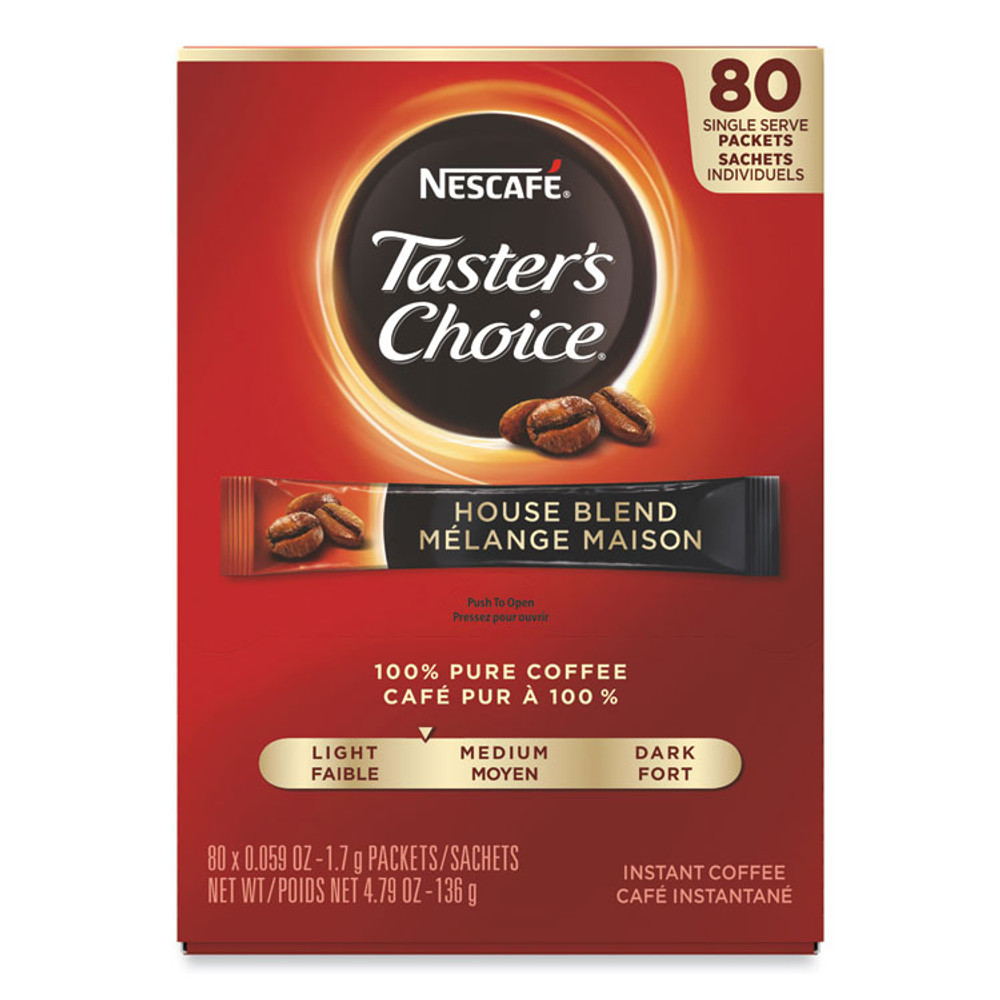 NESTLE Nescafé® 15782CT Taster's Choice Stick Pack, House Blend, .06 oz, 480/Carton