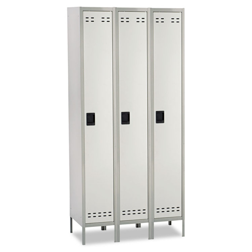 SAFCO PRODUCTS 5525GR Single-Tier, Three-Column Locker, 36w x 18d x 78h, Two-Tone Gray