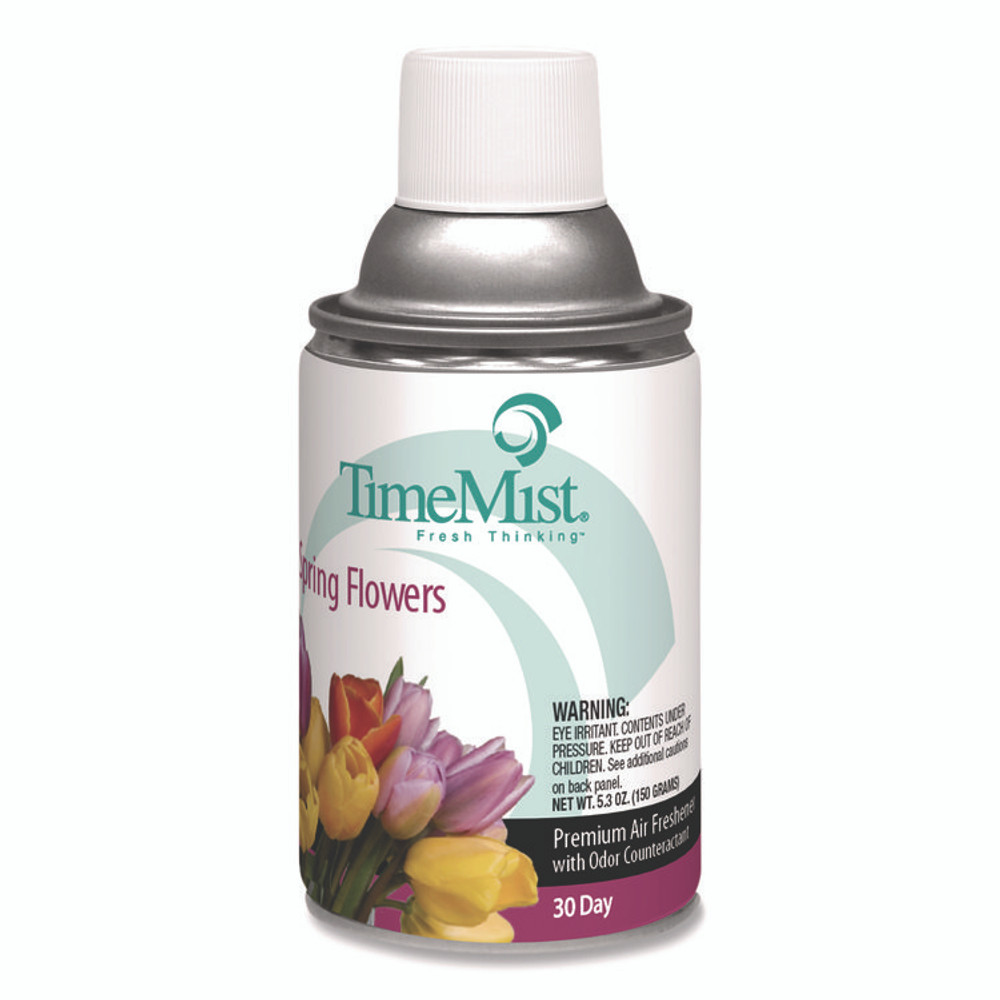 ZEP INC. TimeMist® 1042712EA Premium Metered Air Freshener Refill, Spring Flowers, 6.6 oz Aerosol Spray