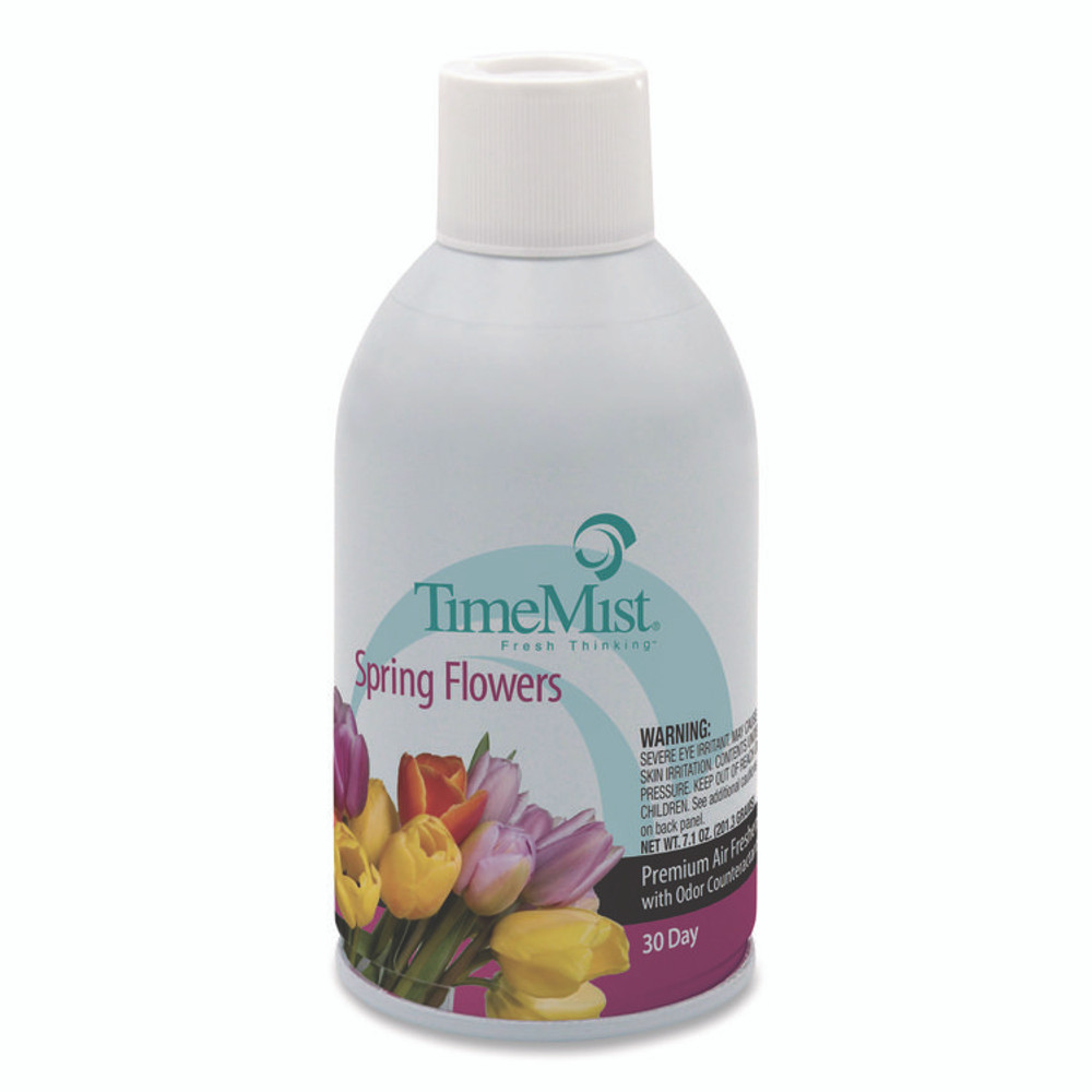 ZEP INC. TimeMist® 1042712EA Premium Metered Air Freshener Refill, Spring Flowers, 7.1 oz Aerosol Spray