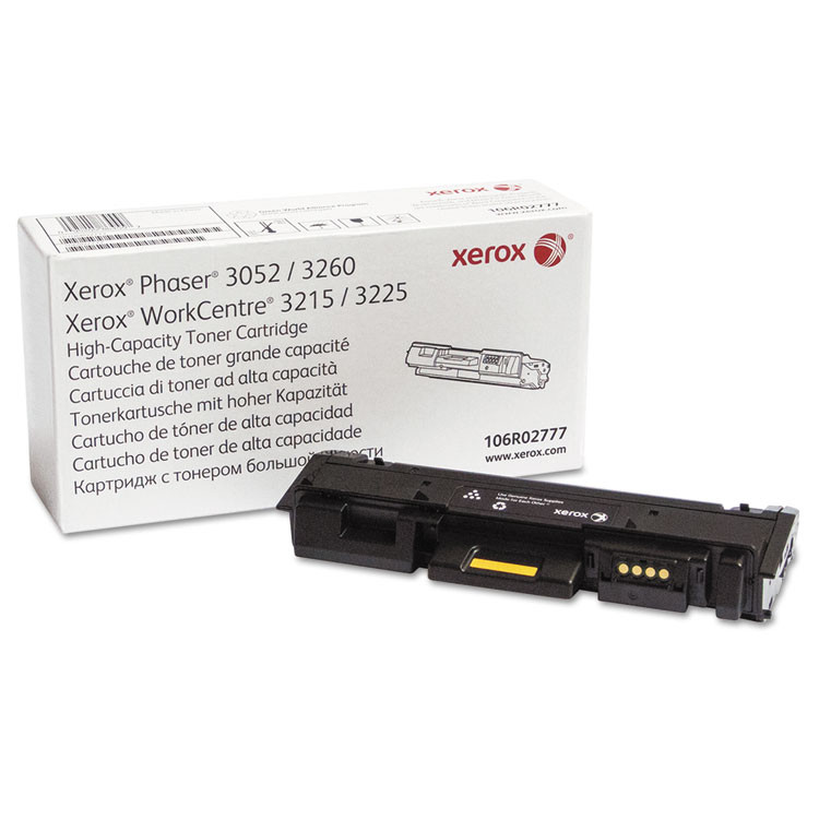 XEROX CORP. 106R02777 106R02777 High-Yield Toner, 3,000 Page-Yield, Black