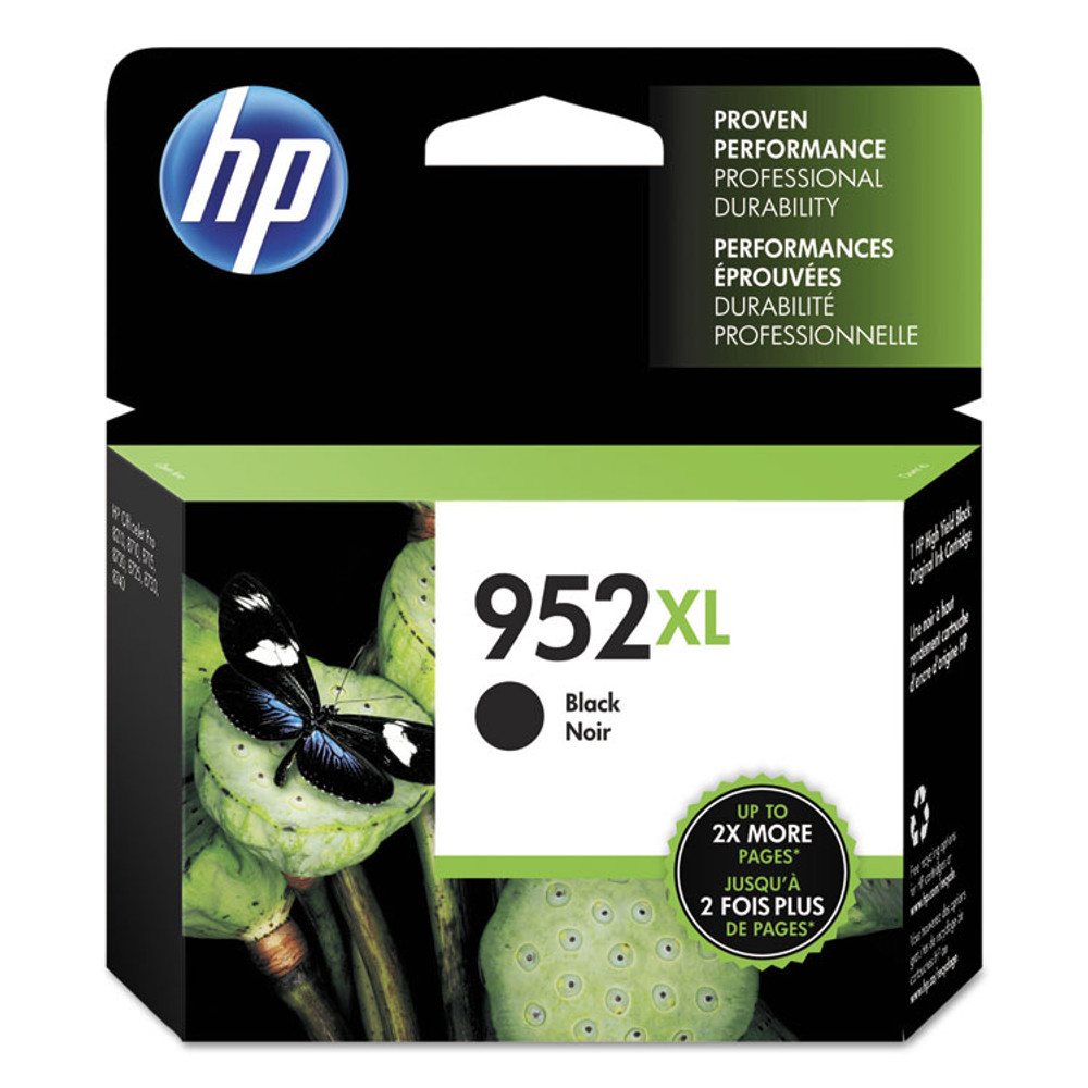 HEWLETT PACKARD SUPPLIES HP F6U19AN HP 952XL, (F6U19AN) High-Yield Black Original Ink Cartridge