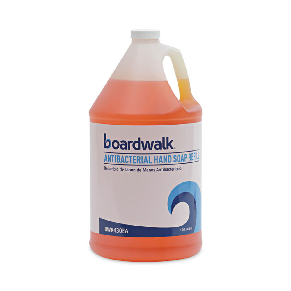 BOARDWALK 430EA Antibacterial Liquid Soap, Clean Scent, 1 gal Bottle