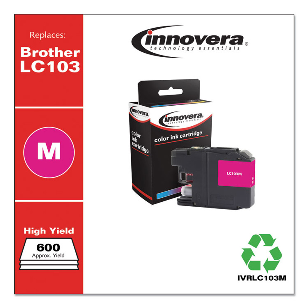 INNOVERA LC103M Remanufactured Magenta High-Yield Ink, Replacement for LC103M, 600 Page-Yield