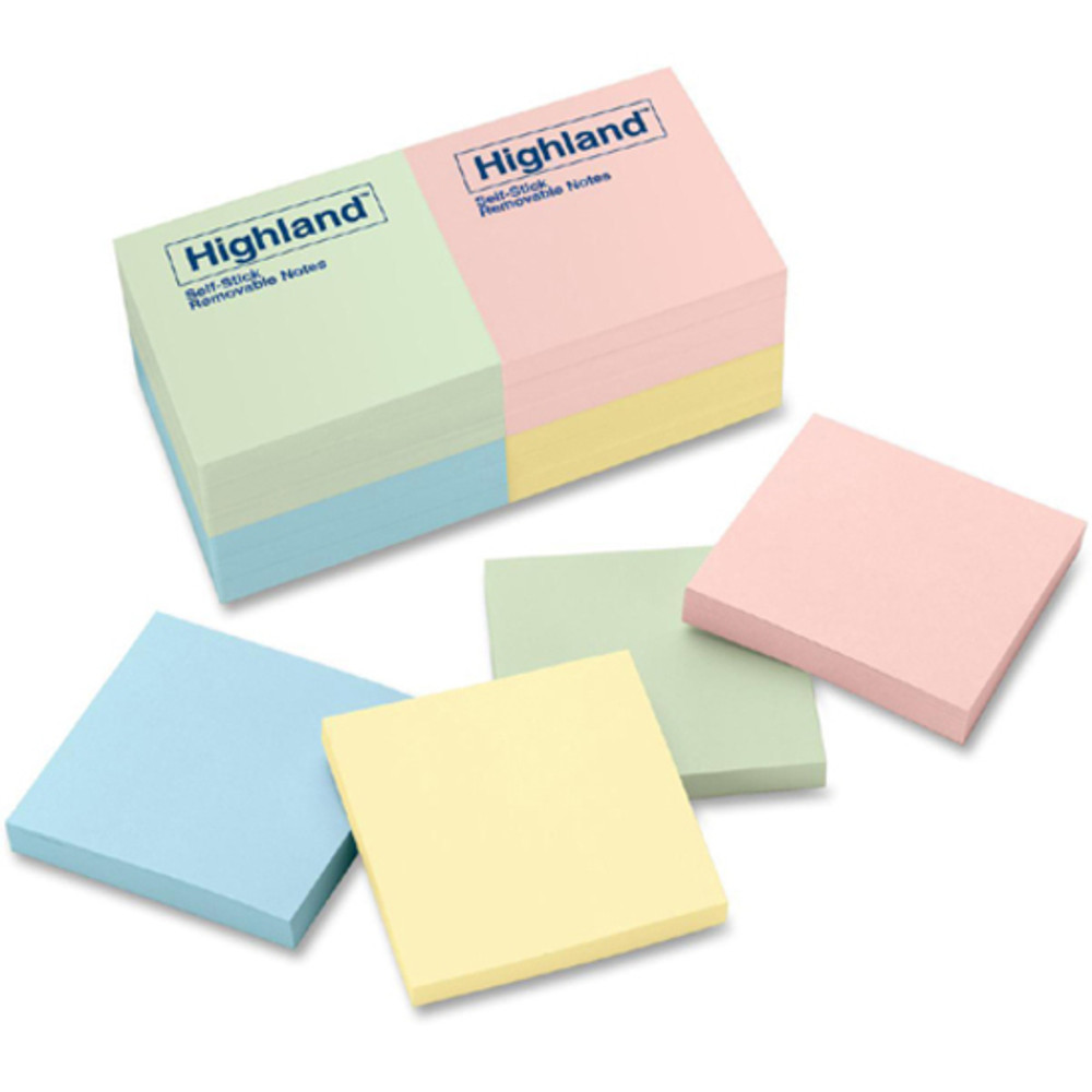 3M Highland 6549A Highland Self-Sticking Notepads