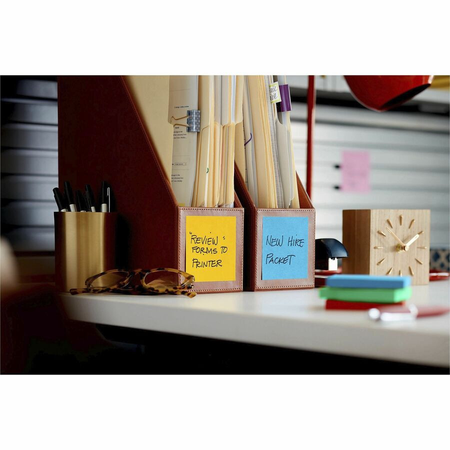 3M Post-it&reg; R33018SSANCP Post-it&reg; Super Sticky Dispenser Notes - Playful Primaries Color Collection