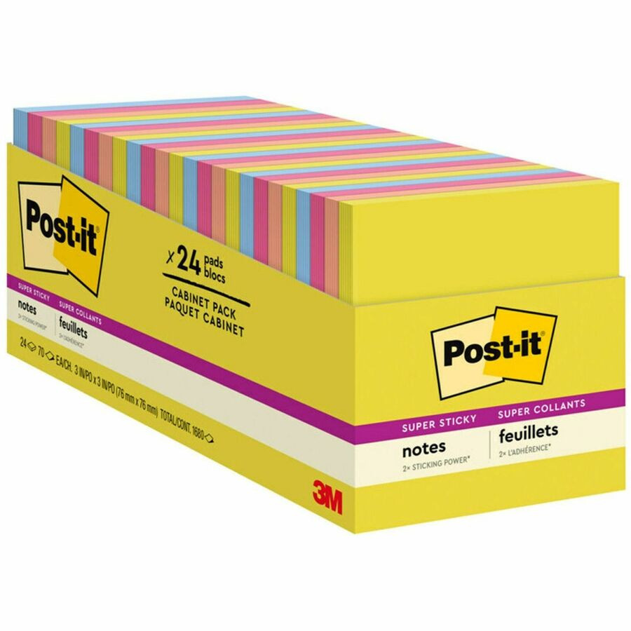 3M Post-it&reg; 65424SSJOYCP Post-it&reg; Super Sticky Notes