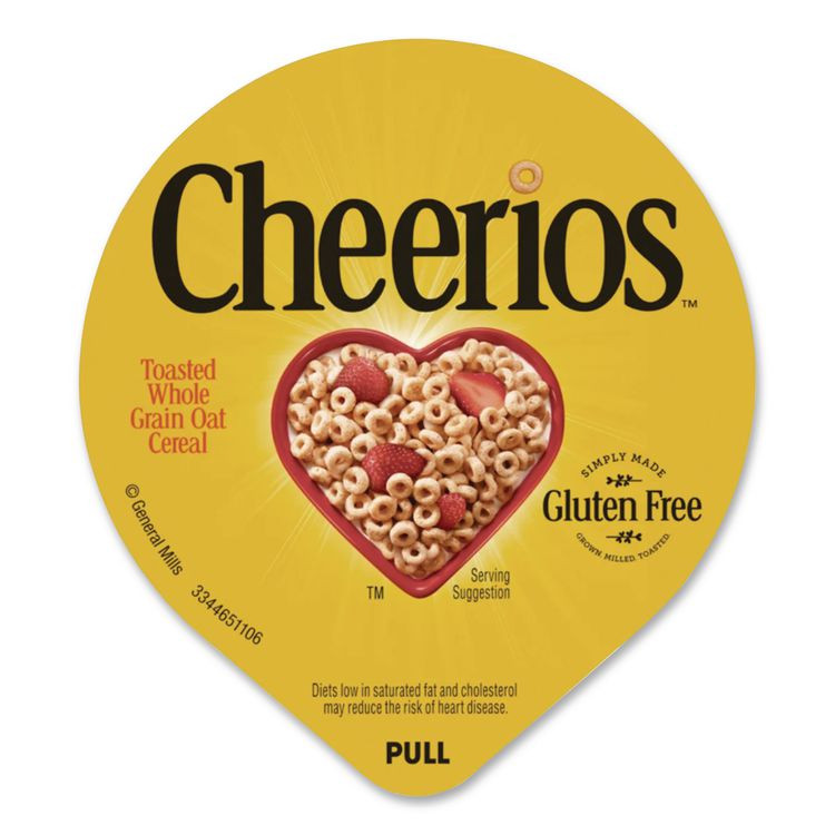 GENERAL MILLS SN13896 Cheerios Breakfast Cereal, Single-Serve 1.3 oz Cup, 6/Pack