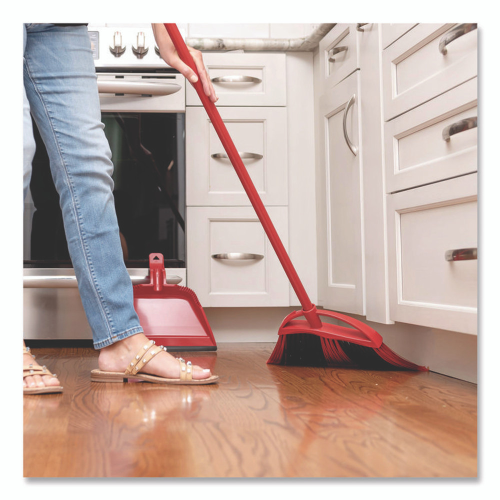 FREUDENBERG HOUSEHOLD PRODUCTS O-Cedar® 172134EA One Sweep LG Broom with Dustpan, 57" Handle, Red/Black/Gray