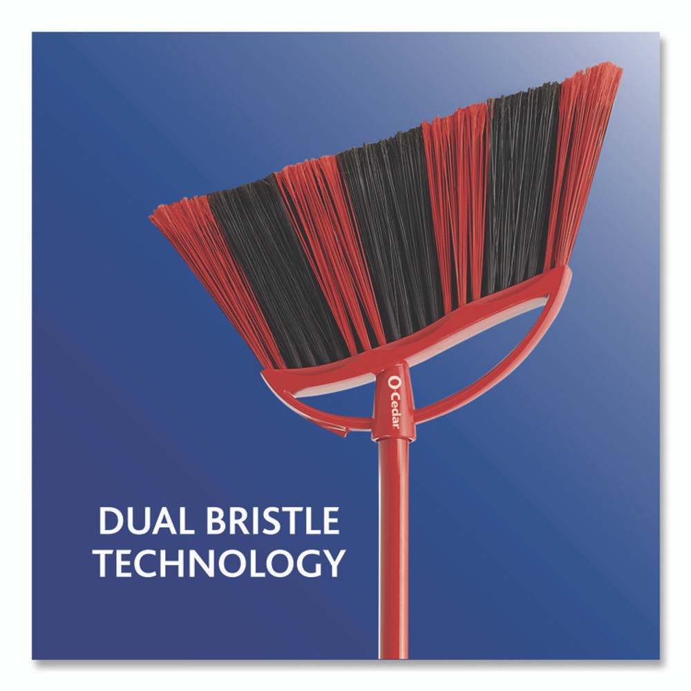 FREUDENBERG HOUSEHOLD PRODUCTS O-Cedar® 172134EA One Sweep LG Broom with Dustpan, 57" Handle, Red/Black/Gray