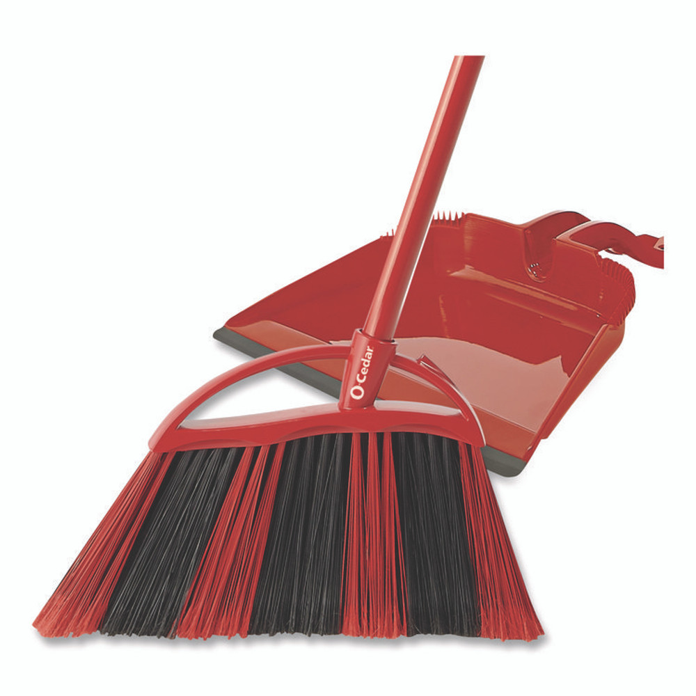 FREUDENBERG HOUSEHOLD PRODUCTS O-Cedar® 172134EA One Sweep LG Broom with Dustpan, 57" Handle, Red/Black/Gray