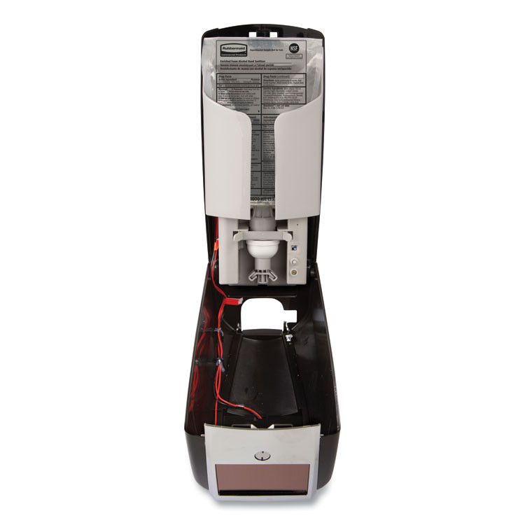 RUBBERMAID COMMERCIAL PROD. 2080802 AutoFoam Refill With Alcohol Foam Hand Sanitizer, Clear, 1,000 mL, Unscented, 4/Carton