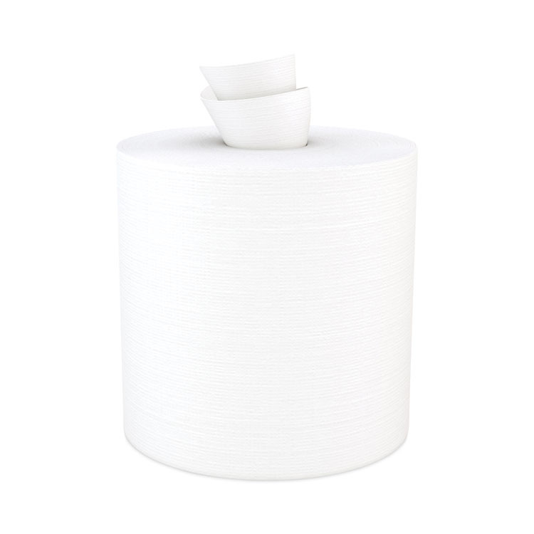 CASCADES TISSUE GROUP PRO W601 Tuff-Job Spunlace Towels, Centerpull Roll, 8 x 13, White, 369 Sheets/Roll, 6/Carton