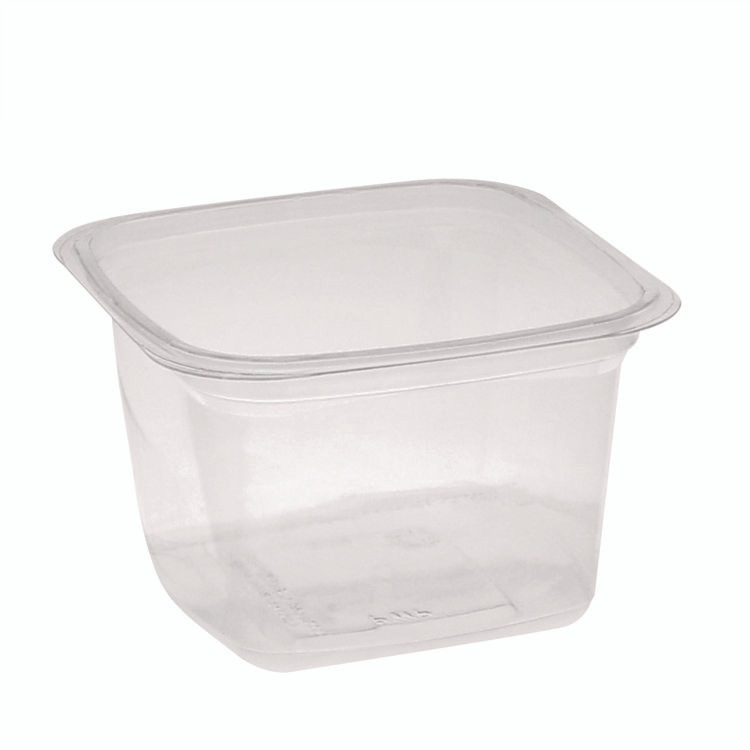 PACTIV EVERGREEN CORPORATION 4S18Y PET Square Container, 16 oz, 4 x 4 x 3, Clear, Plastic, 480/Carton