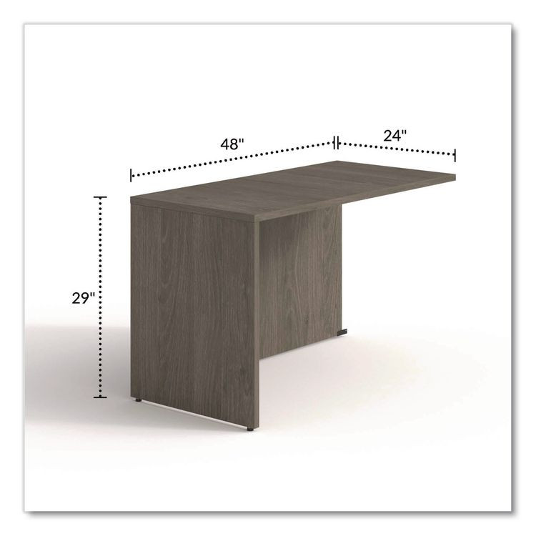 ALERA SVRS4824WA Alera Seville Series Return Shell, Reversible, 48" x 24" x 29", Walnut