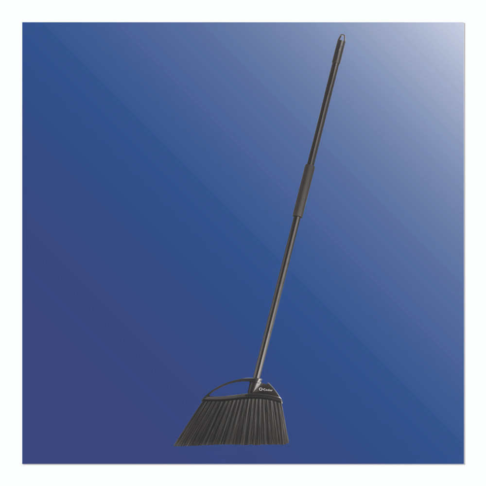 FREUDENBERG HOUSEHOLD PRODUCTS O-Cedar® 168215EA Outdoor PowerCorner Angle Broom, 48" Handle, Black/Gray