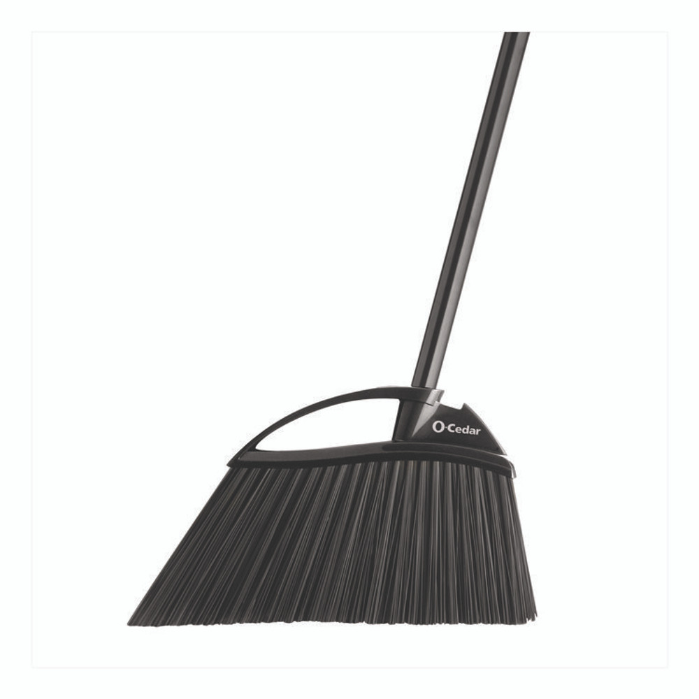FREUDENBERG HOUSEHOLD PRODUCTS O-Cedar® 168215EA Outdoor PowerCorner Angle Broom, 48" Handle, Black/Gray