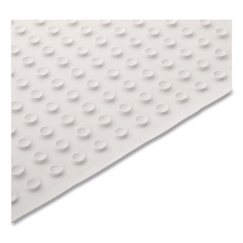 RUBBERMAID COMMERCIAL PROD. 1982724 Safti-Grip Bath Mats, White Textured Surface, Suction-Cup Backing, 14" x 22.5", 12/Carton