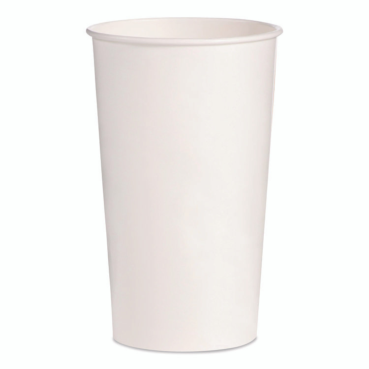 DART SOLO® RNP32P2050 Double Sided Poly (DSP) Paper Cold Cups, 28 oz to 32 oz, White, 40 Cups/Sleeve, 12 Sleeves/Carton