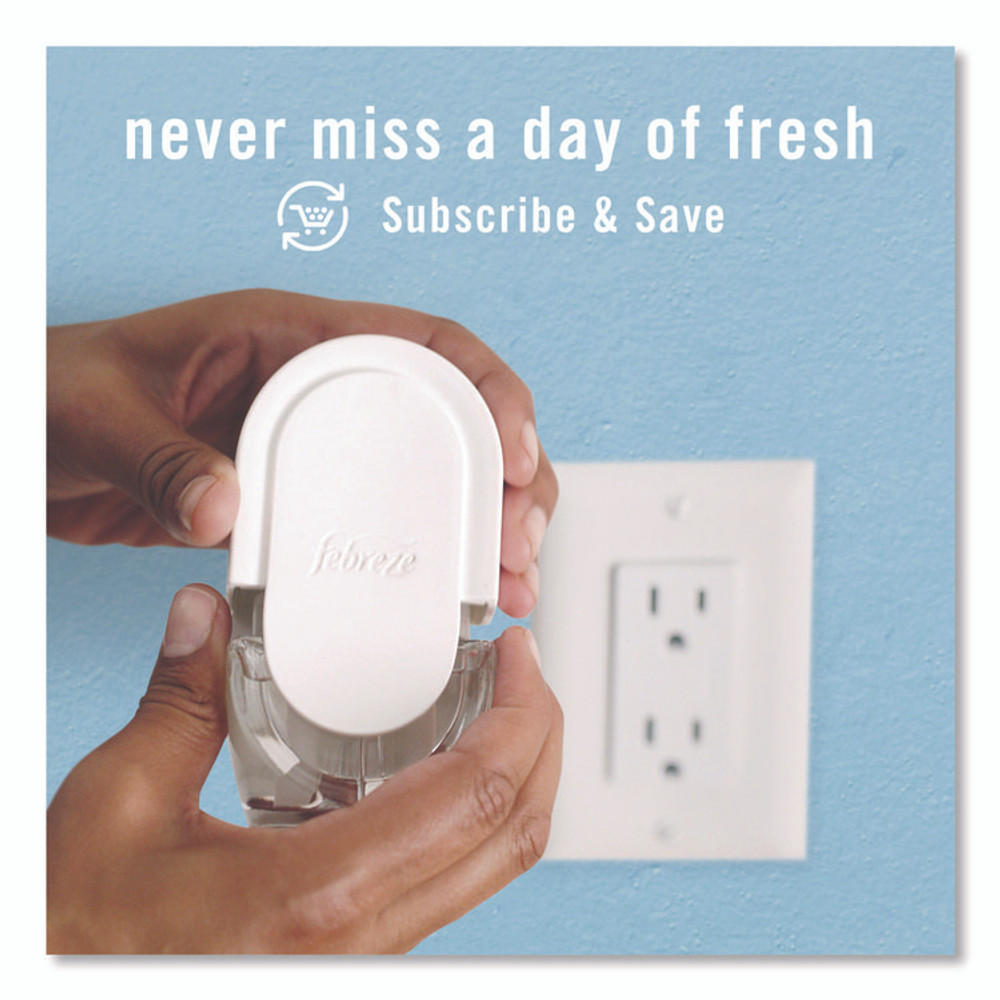 PROCTER & GAMBLE Febreze® 13842 PLUG Air Freshener Refills, Gain Scent, 2.63 oz, 3/Pack, 6 Packs/Carton