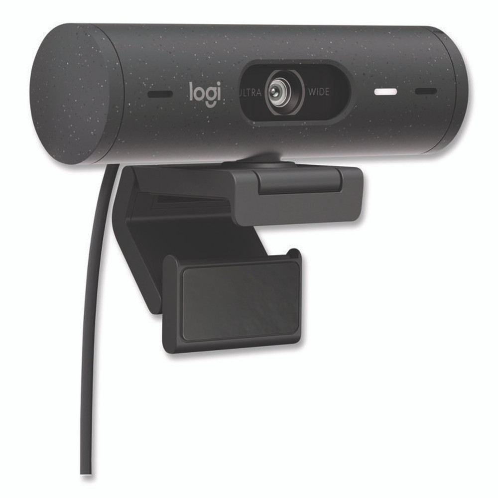 LOGITECH, INC. 960001522 Brio 505 Plug and Play Webcam, 1920 pixels x 1080 pixels, 4 Mpixels, Graphite