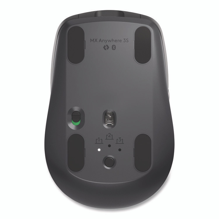 LOGITECH, INC. 910006956 MX Anywhere 3S For Business Wireless Mouse, 33 ft Wireless Range, Right Hand Use, Graphite