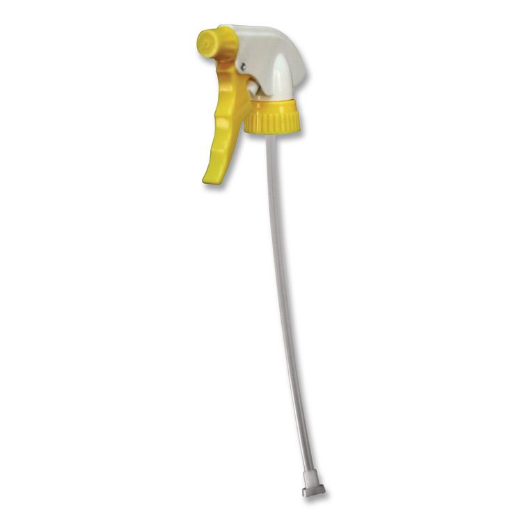 IMPACT PRODUCTS, LLC 60192491 Chemical Resistant Trigger Sprayer, 9.88" Tube, Fits 32 oz Bottles, Yellow/White, 24/Carton