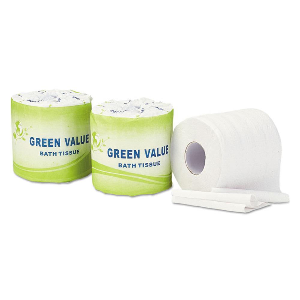 GEN TP002 Standard Bath Tissue, Septic Safe, 2-Ply, White, 420 Sheets/Roll, 96 Rolls/Carton
