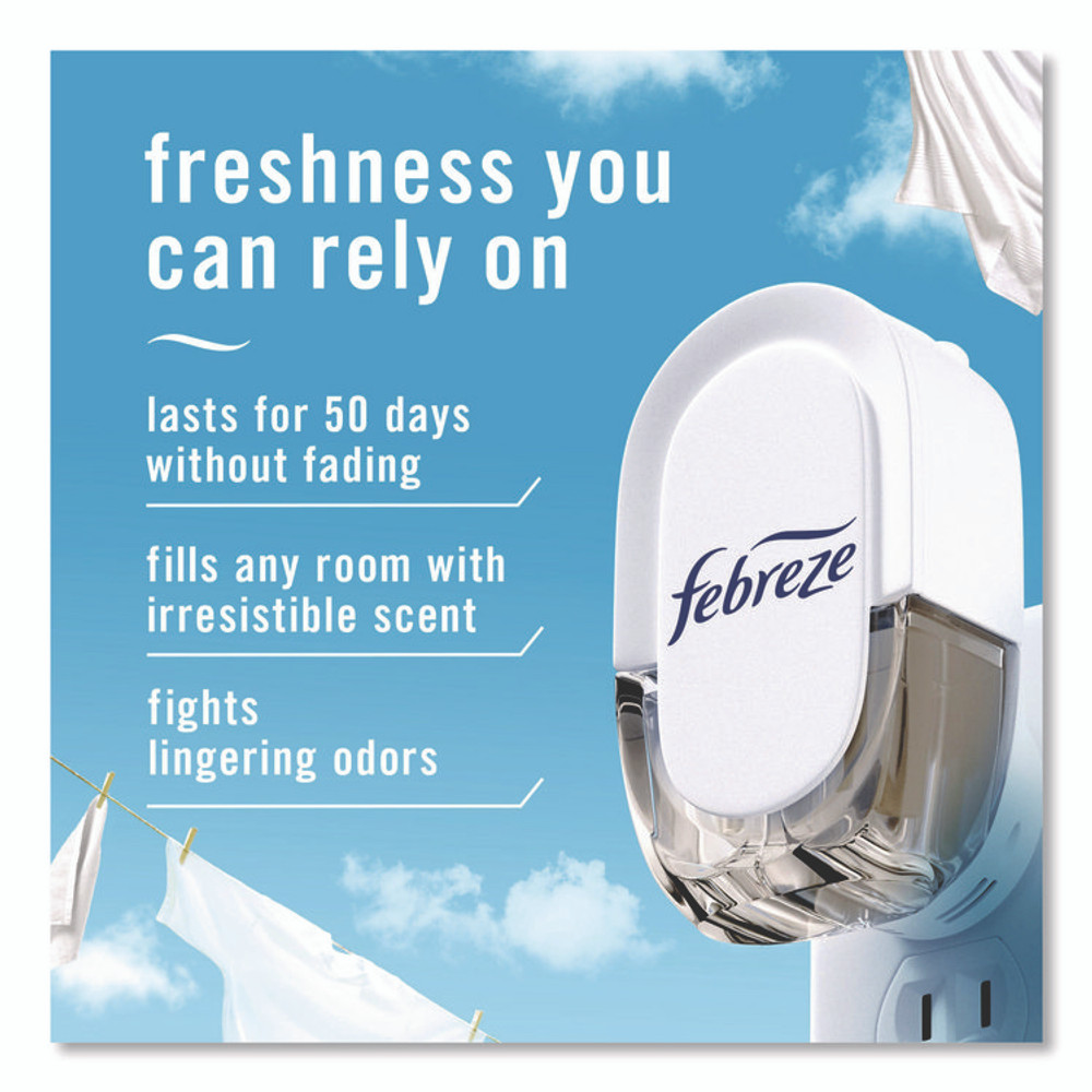 PROCTER & GAMBLE Febreze® 16249 PLUG Air Freshener Refills, Mountain/Ocean/Rainforest, 2.63 oz, 3/Pack, 6 Packs/Carton