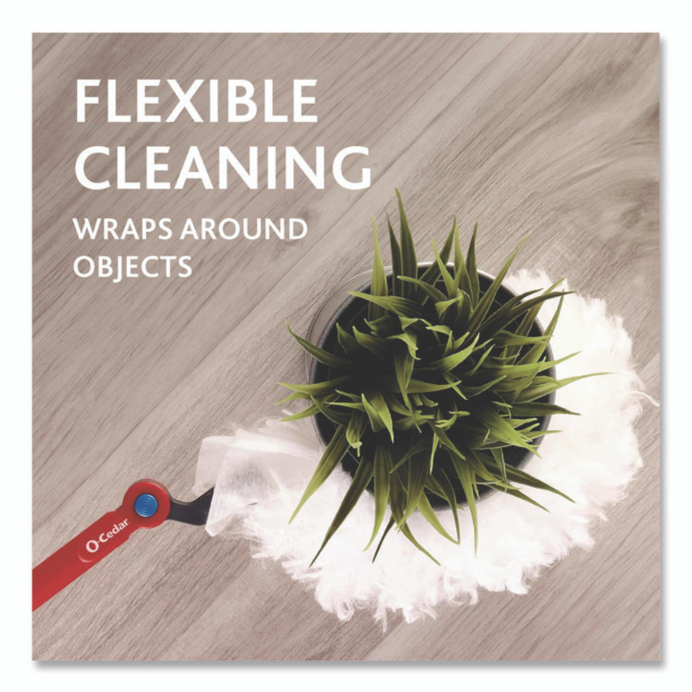 FREUDENBERG HOUSEHOLD PRODUCTS O-Cedar® 172172PK Flex and Catch Duster Heavy-Duty Refills, Polyester, White, 5/Pack