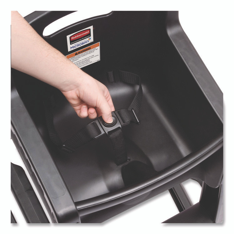 RUBBERMAID COMMERCIAL PROD. FG780508BLA Sturdy Chair Youth Seat with Casters, Black