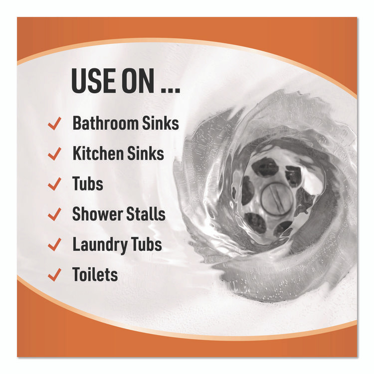 JELMAR, LLC CLR® PP6 Power Plumber Drain Opener, 4.5 oz Aerosol Spray, 6/Carton