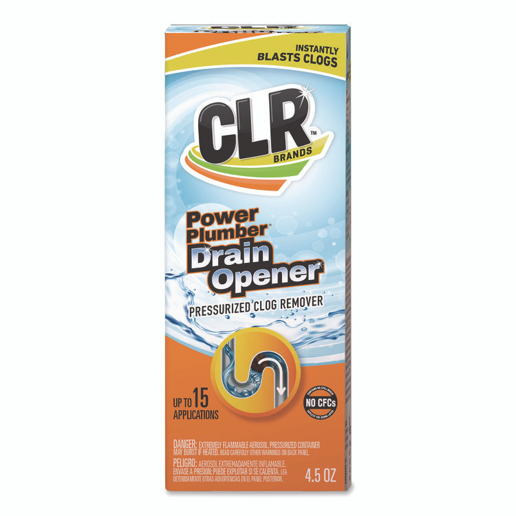 JELMAR, LLC CLR® PP6 Power Plumber Drain Opener, 4.5 oz Aerosol Spray, 6/Carton