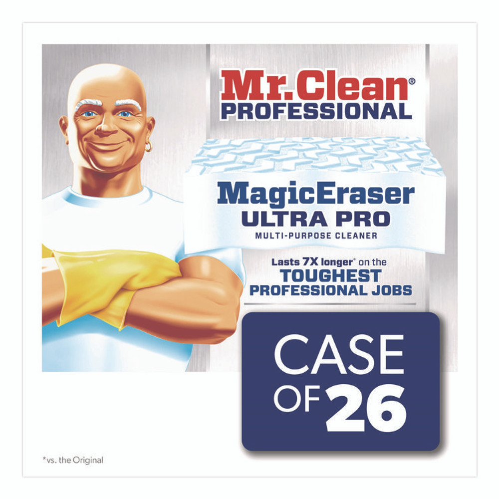PROCTER & GAMBLE Mr. Clean® Professional 17406 Magic Eraser Ultra Pro Multi-Purpose Cleaner, 4.72 x 1.38, 2.56" Thick, White, 26/Carton