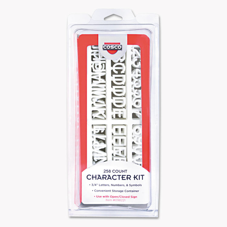 CONSOLIDATED STAMP COSCO 098221 Message/Business Hours Sign, 15 x 20.5, Black/Red