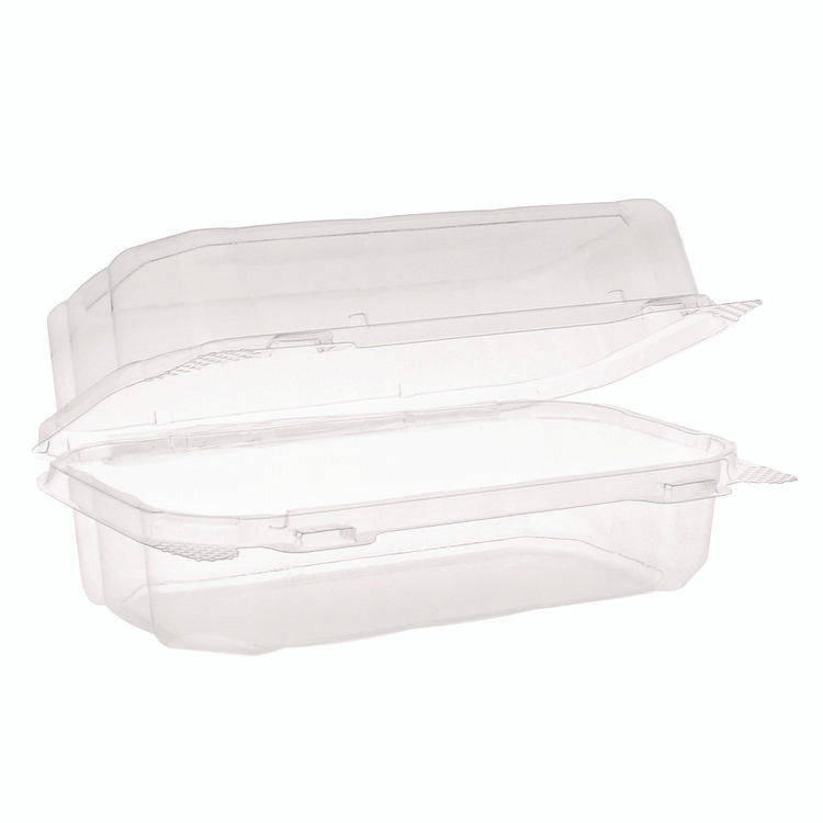 PACTIV EVERGREEN CORPORATION YCASH3011UCH Hoagie Hinged Lid Container, 9 x 5.5 x 3.2, Clear, Plastic, 220/Carton