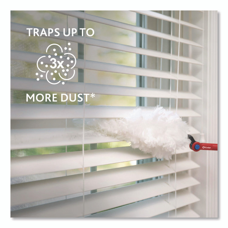 FREUDENBERG HOUSEHOLD PRODUCTS O-Cedar® 172170PK Flex and Catch Duster Heavy-Duty Refills, Polyester, White, 10/Pack