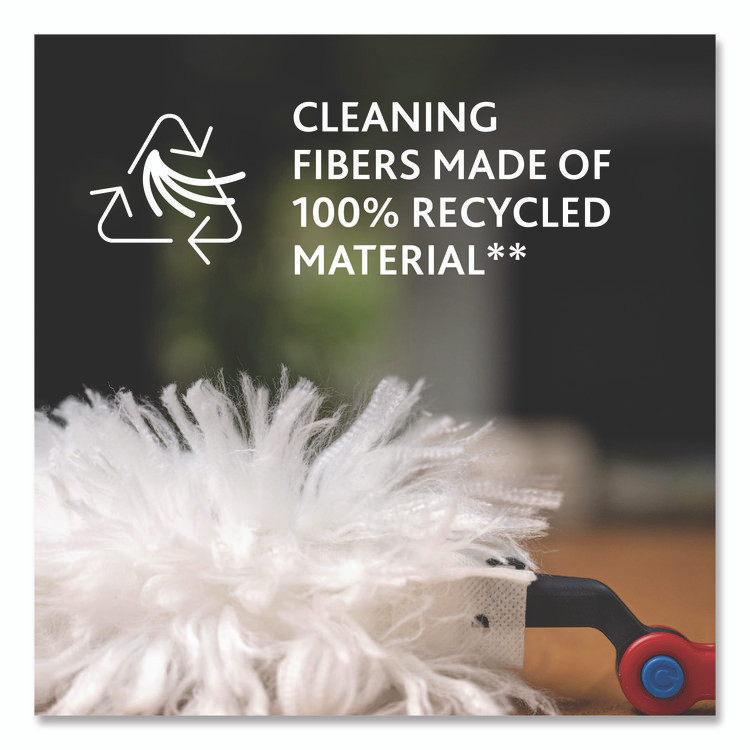 FREUDENBERG HOUSEHOLD PRODUCTS O-Cedar® 172170PK Flex and Catch Duster Heavy-Duty Refills, Polyester, White, 10/Pack