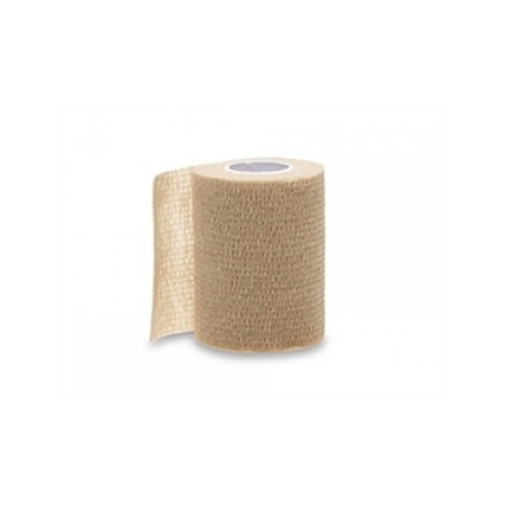 MEDLINE INDUSTRIES, INC. PRM088003 Medline Caring Non-Sterile Self-Adherent Elastic Wraps, 3in x 5 Yd., Tan, Pack Of 24