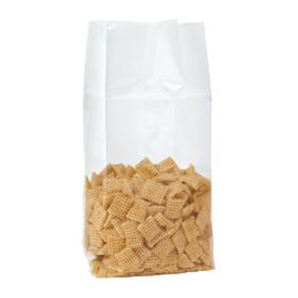 B O X MANAGEMENT, INC. PBG110 3in x 1 3/4in x 8 1/4in - 1.5 Mil Gusseted Polypropylene Poly Bags