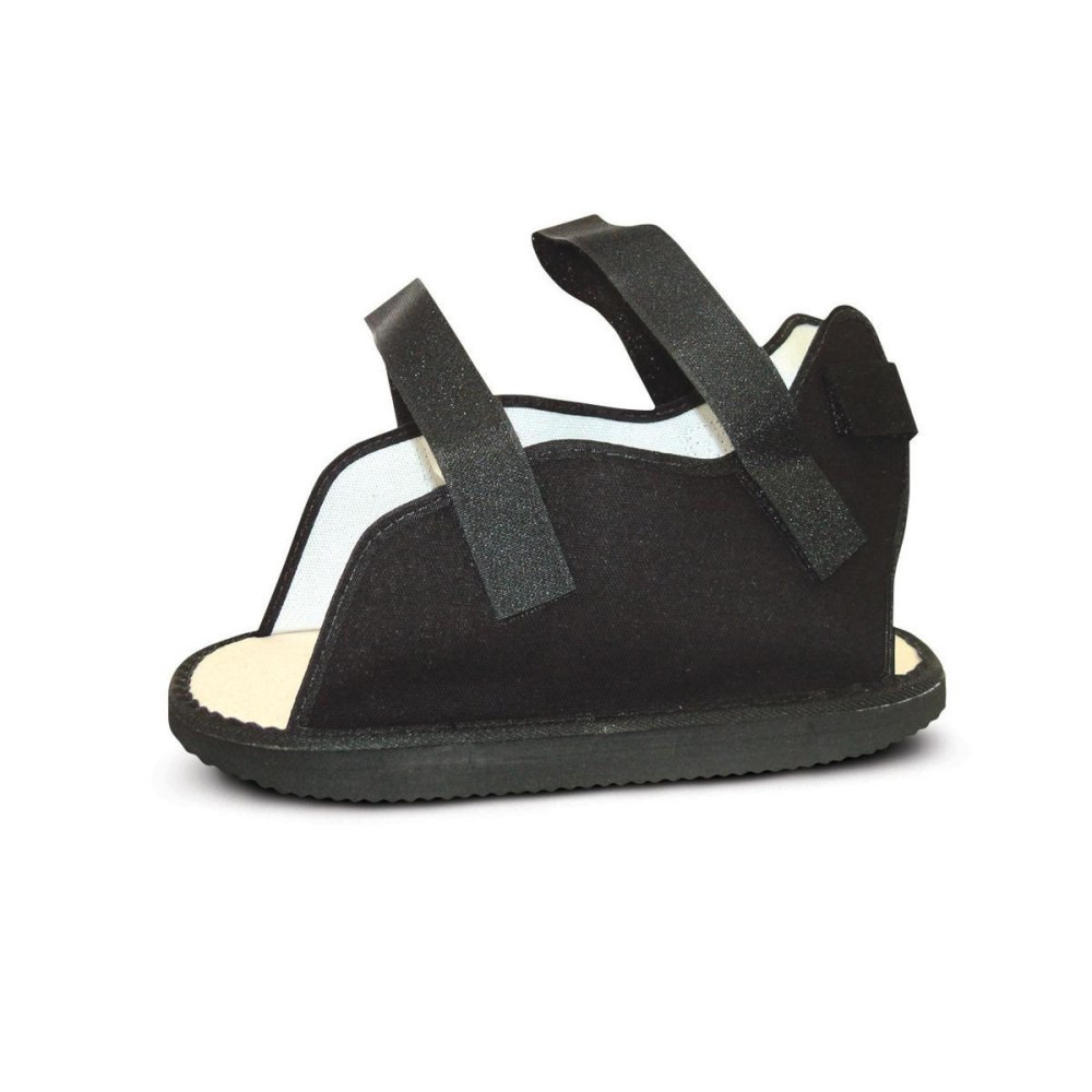 MEDLINE INDUSTRIES, INC. ORT29100L Medline Canvas Cast Boot Rocker With Hook-And-Loop Closures, Large, Black