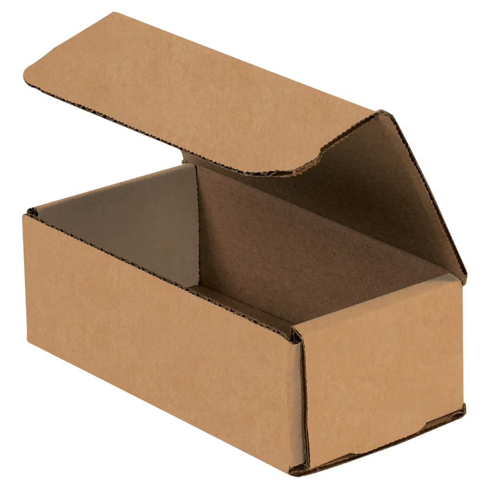 B O X MANAGEMENT, INC. M632K Partners Brand Corrugated Mailers, 6in x 3in x 2in, Kraft, Pack Of 50